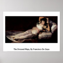 The Dressed Maja, By Francisco De Goya Print