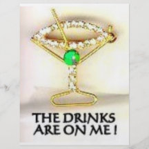 THE DRINKS ARE ON ME FLYER