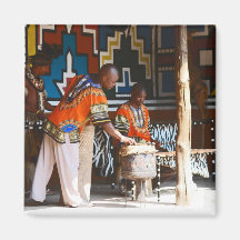 The Drum Beats Of Africa Refrigerator Magnet
