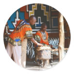 The Drum Beats Of Africa Stickers