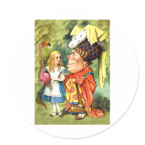 THE DUCHESS INSTRUCTS ALICE IN THE QUEEN'S CROQUET