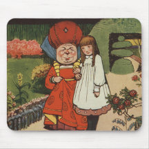 The Duchess walking in Gardens with Alice Mousepad
