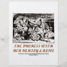 The Duchess With Her Family & Alice (Wonderland) Flyer Design