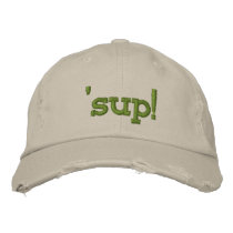the dude 'sup! hat embroidered hat