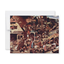 The Dutch Proverbs  By Bruegel D. Ä. Pieter Invitations
