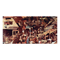 The Dutch Proverbs  By Bruegel D. Ä. Pieter Photo Cards