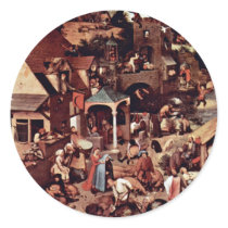 The Dutch Proverbs  By Bruegel D. Ä. Pieter Stickers