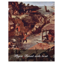 The Dutch Proverbs Detail By Bruegel D. Ä. Pieter Custom Flyer
