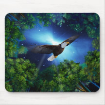 The eagle and the forest mousepad