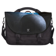 The Earth and Moon Laptop Messenger Bag