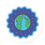The Earth at Night design Stickers