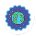 The Earth at Night design stickers