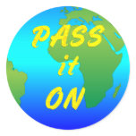 The Earth is a Gift Round Sticker