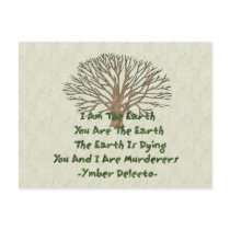 The Earth Is Dying Post Card
