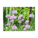 THE EARTH LAUGHS IN FLOWERS - CHIVES POST CARD