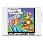 The Easter Bunny Is A Woodchuck Funny Greeting Cards