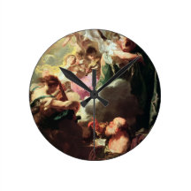 The Ecstasy of St. Paul, c.1628-29 (oil on canvas) Round Wall Clock