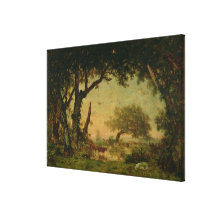 The Edge of the Forest at Fontainebleau Canvas Prints