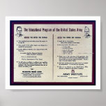 The Education Program Of The United States Army Posters