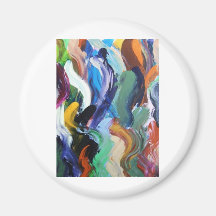 The Eel Race Refrigerator Magnet
