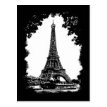 The Eiffel Tower, Paris postcard