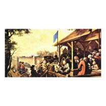 The Election, English," "Humours Of An Election" Customized Photo Card