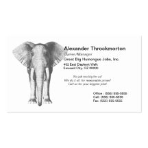 The Elephant Business Card Templates