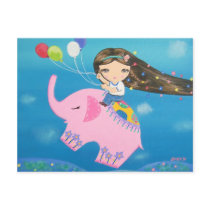 The Elephant Rider Post Card