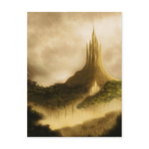 the elven kingdom fantasy art postcard