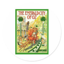 The Emerald City Of Oz Round Sticker