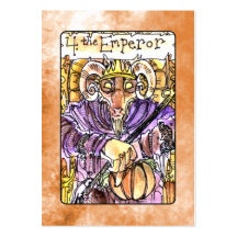 The Emperor Tarot Card Business Card Template