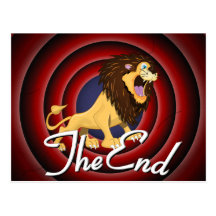 The End Classic Movie Credit Postcards