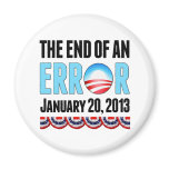 The End of An Error January 20, 2013 Obama Fridge Magnet