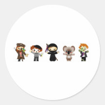 The Enemies of the Ninja Stickers