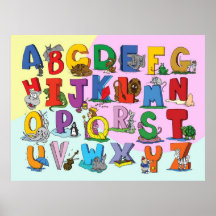 The English Alphabet Print