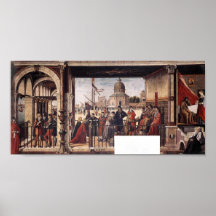 The English Ambassadors by Vittore Carpaccio Poster