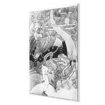 The Enormous Oak Tree is Cut Down Gallery Wrap Canvas