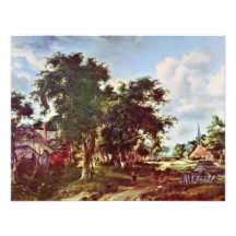 The Entrance By Hobbema Meindert (Best Quality) Custom Invite