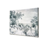 The Entrance to the Village of Edensor, 1801 Gallery Wrapped Canvas