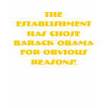 The Establishment Has Chose Barack Obama for Ob... t-shirts