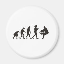 The Evolution Of Baseball Pitcher Refrigerator Magnet