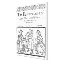 The Examinations of Anne Baker, Joanne Willimot Canvas Prints