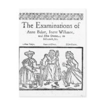 The Examinations of Anne Baker, Joanne Willimot Post Cards