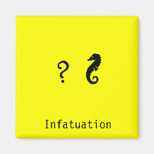 The Existential Seahorse_Infatuation Fridge Magnet