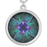 The Eye Abstract Silver Necklace