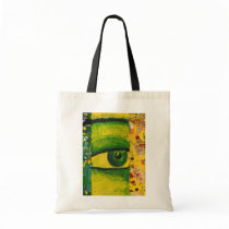 The Eye - Gold & Emerald Awareness Budget Tote