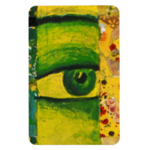 The Eye - Gold & Emerald Awareness Photo Magnet