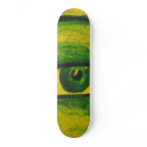 The Eye - Gold & Emerald Awareness Skateboard
