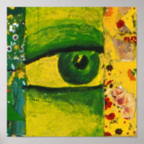 The Eye - Gold & Emerald Awareness Value Poster