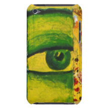 The Eye - Gold & Emerald Barely There III iPod Touch Cases